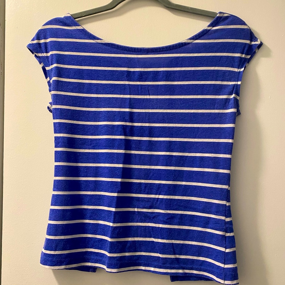 Blue and White Shirt